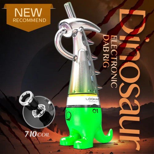 Lookah - Dinosaur 950mAh Electric Dab Rig Vaporizer Kit - SWED Lookah - Dinosaur 950mAh Electric Dab Rig Vaporizer Kit - SWED
